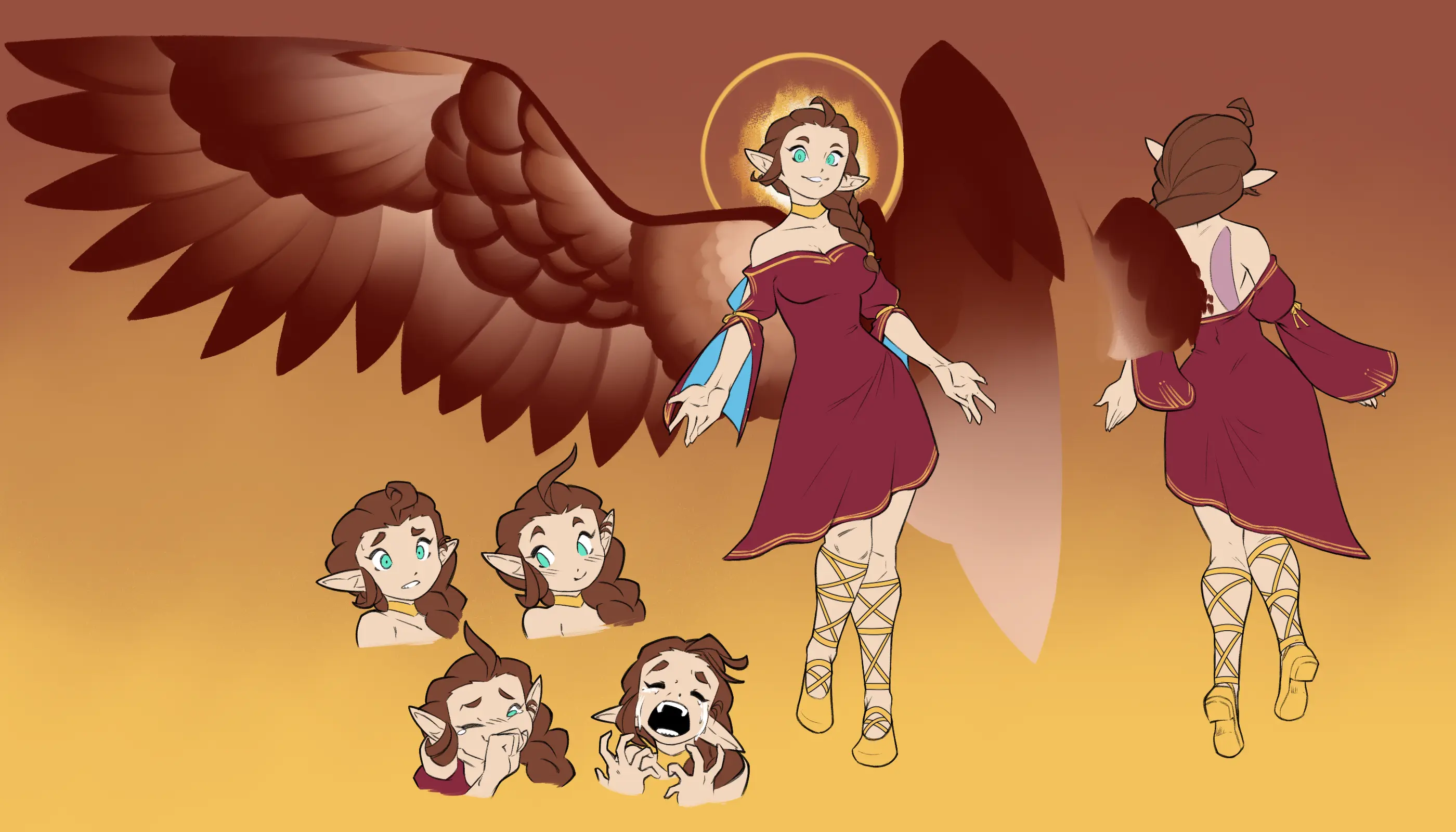 Effie reference sheet - Art by Dorian.